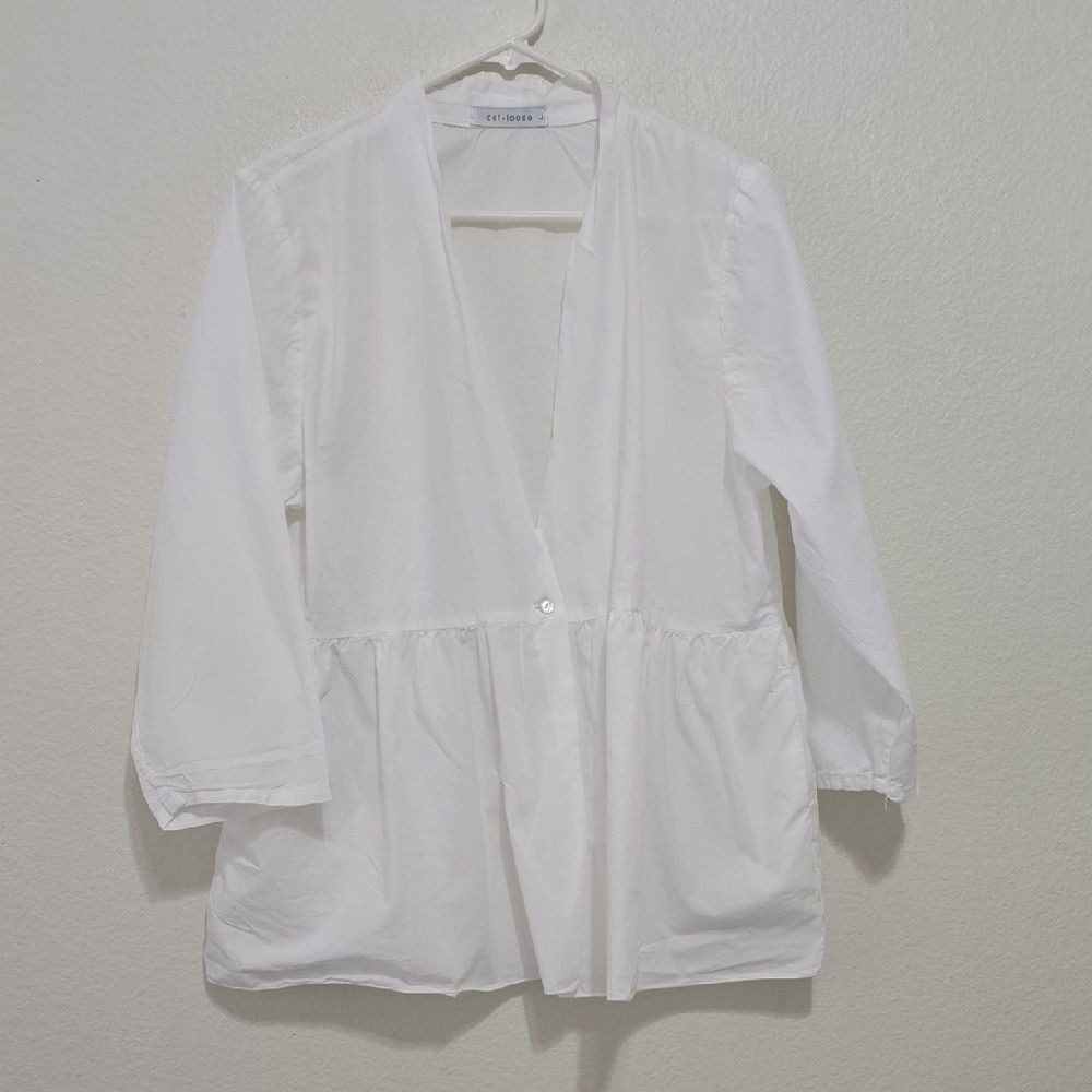 Cut Loose Cotton Blouse L